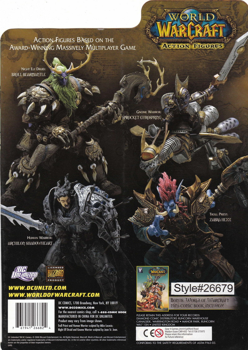 CARD BACK: DC Unlimited's WORLD OF WARCRAFT Series 2 (2008)