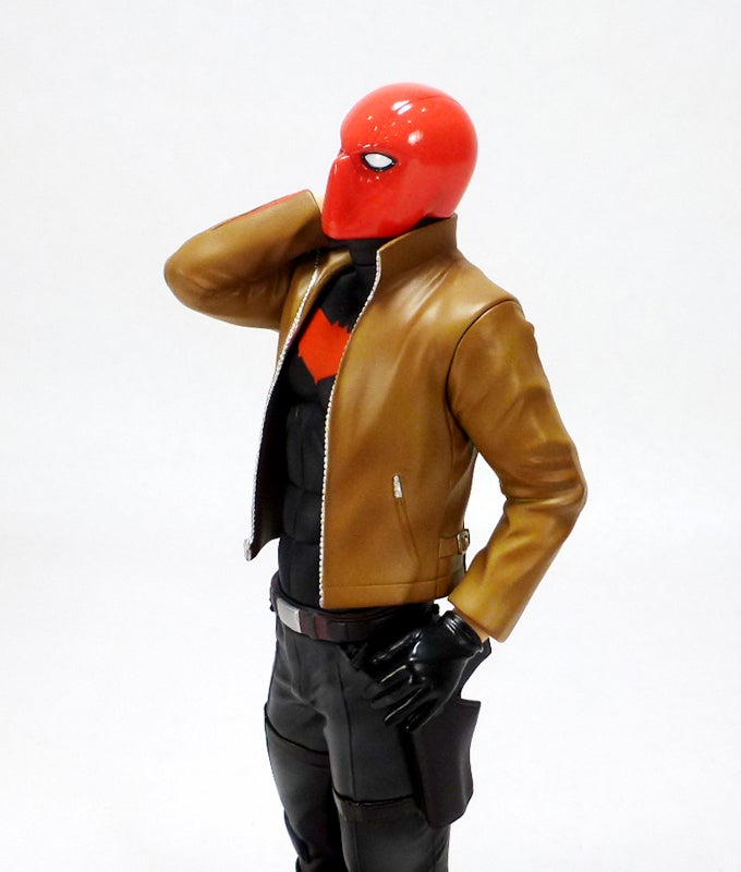 red hood statue