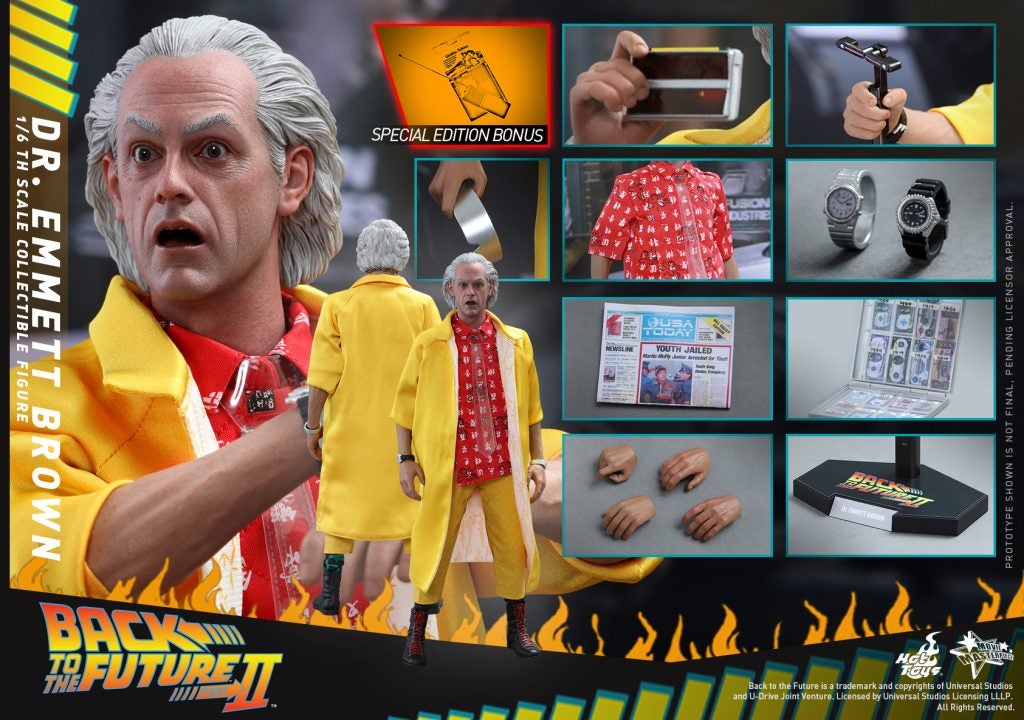 hot toys dr emmett brown