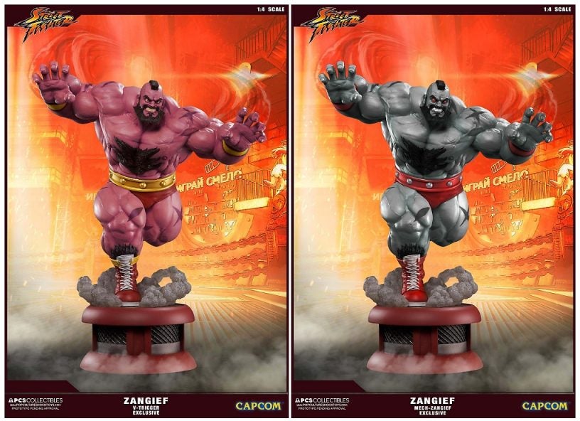Full Gallery and Details for PCS Toys Street Fighter Zangief Statue Line Up  - The Toyark - News