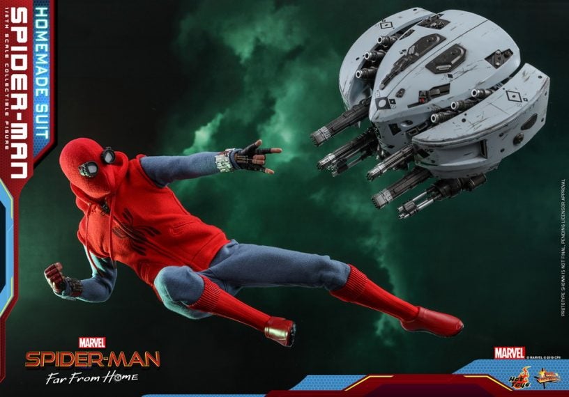 Hot toys MMS552 Spiderman Far From Home Spiderman Homemade Suit – Pop  Collectibles