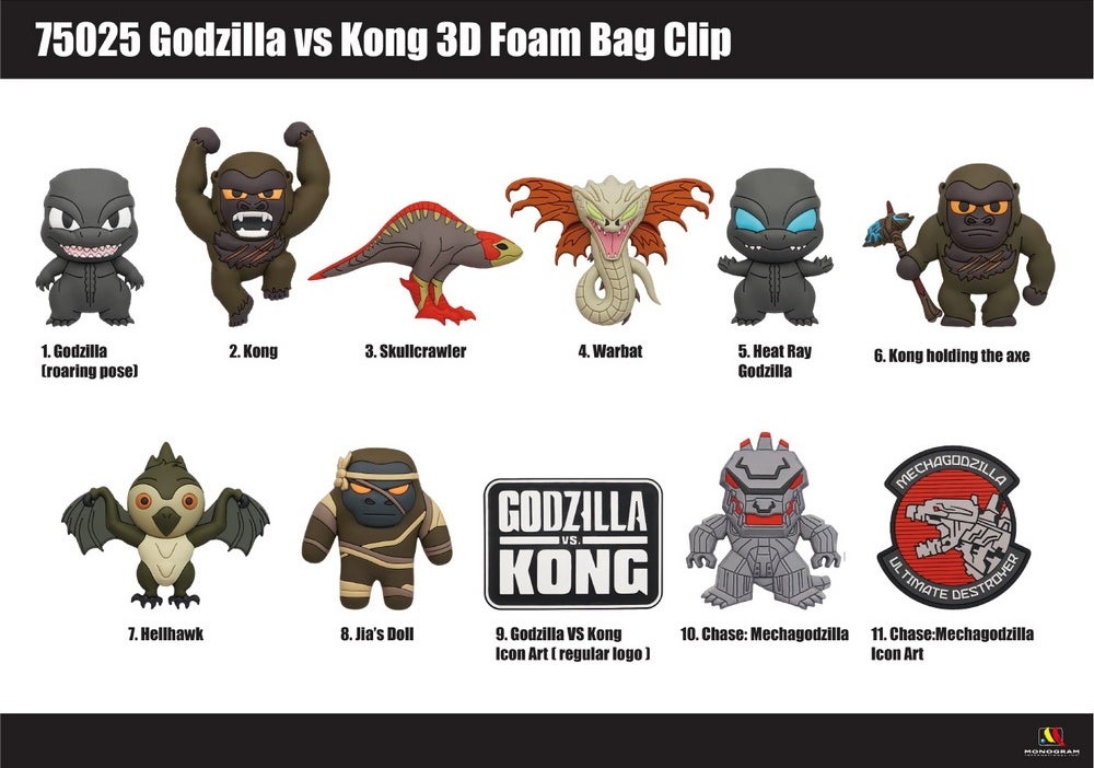 godzilla vs kong pop keychain