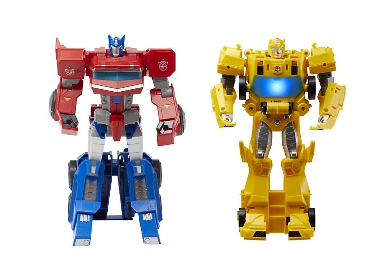 Transformers Toys Bumblebee Cyberverse Adventures Dinobots Unite Roll N'  Change Optimus Prime Action Figure, 6 and Up, 10-inch - Transformers