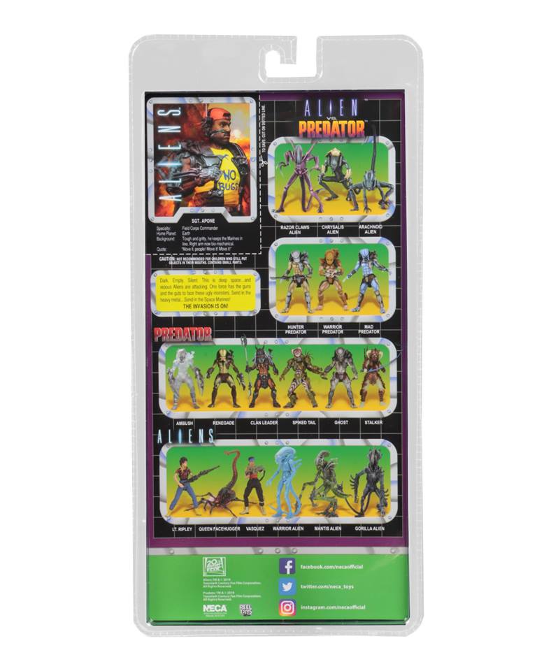 NECA Aliens Series 13 FINAL PACKAGING | Figures.com